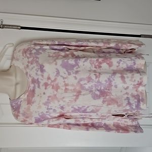 Soft comfy gorgeous Jessica Simpson multi-color tie-dye sweater Size Large NWT